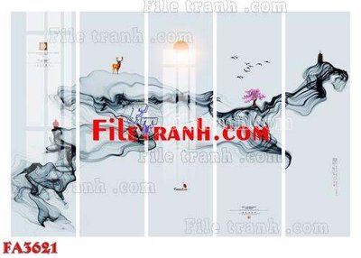 File PSD File gốc in bộ tranh decor treo tráng gương canvas FA3621 (gốc) cho in quảng cáo