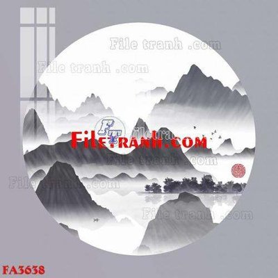 Tải về hình ảnh gốc File gốc in bộ tranh decor treo tráng gương canvas FA3638 sắc nét