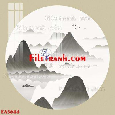 File tranh File gốc in bộ tranh decor treo tráng gương canvas FA3644 (gốc) chủ đề thành phố