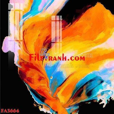 File tranh File gốc in bộ tranh decor treo tráng gương canvas FA3664 (file gốc) chuẩn màu in