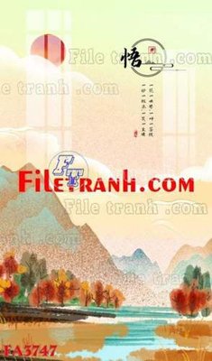 Hình ảnh file gốc in trần nhà File gốc in bộ tranh decor treo tráng gương canvas FA3747