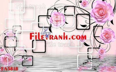 File gốc File gốc in bộ tranh decor treo tráng gương canvas FA3818 (cho in ấn) độc quyền