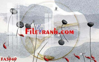 File in lụa File gốc in bộ tranh decor treo tráng gương canvas FA3949 (hoa văn) File gốc in bộ tranh decor treo tráng gương canvas FA3949