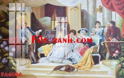 File tranh File gốc in bộ tranh decor treo tráng gương canvas FA4066 (gốc) in trên kính