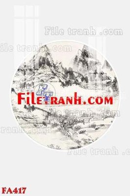 File tranh in mica File gốc in bộ tranh decor treo tráng gương canvas FA417 (độ phân giải cao)