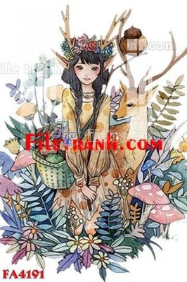 File tranh File gốc in bộ tranh decor treo tráng gương canvas FA4191 (ảnh gốc) in trần nhà