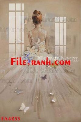 File in trần File gốc in bộ tranh decor treo tráng gương canvas FA4233 (bản gốc) mây trời