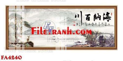 Download file gốc File gốc in bộ tranh decor treo tráng gương canvas FA4240 (in lụa) tranh 3D