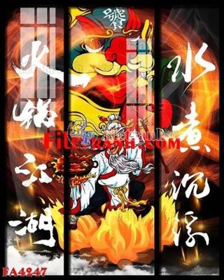 Download file gốc File gốc in bộ tranh decor treo tráng gương canvas FA4247 (in lụa) nghệ thuật