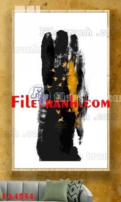 File gốc in ấn File gốc in bộ tranh decor treo tráng gương canvas FA4254 chuẩn màu CMYK