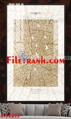 File gốc File gốc in bộ tranh decor treo tráng gương canvas FA4255 (in tráng gương) ốp tường