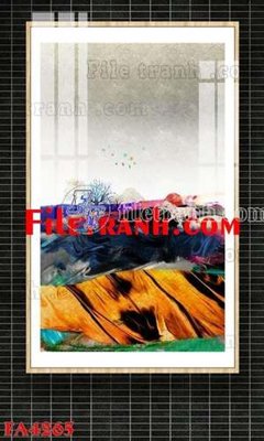 File tranh gốc File gốc in bộ tranh decor treo tráng gương canvas FA4265 (bản đẹp) độc quyền