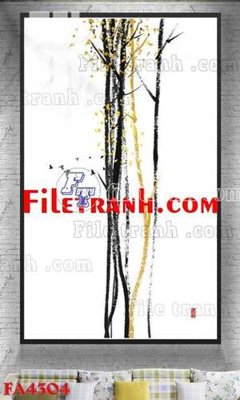 File gốc File gốc in bộ tranh decor treo tráng gương canvas FA4304 (trang trí) cho phòng khách