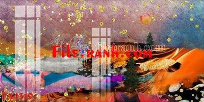 File PSD File gốc in bộ tranh decor treo tráng gương canvas FA4319 (bản gốc) cho nhà in