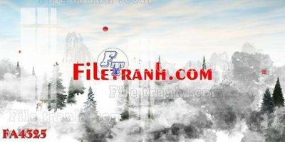 File in trần File gốc in bộ tranh decor treo tráng gương canvas FA4325 (file gốc) hoa văn 3D