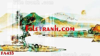 File tranh File gốc in bộ tranh decor treo tráng gương canvas FA433 (gốc) in trên kính