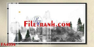 File tranh File gốc in bộ tranh decor treo tráng gương canvas FA4334 (file gốc) chuẩn màu in