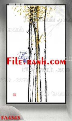 File PSD File gốc in bộ tranh decor treo tráng gương canvas FA4343 (gốc) cho designer