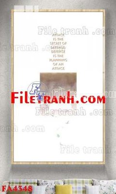 File tranh File gốc in bộ tranh decor treo tráng gương canvas FA4348 (bản gốc) treo quán cafe