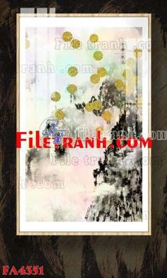 File tranh File gốc in bộ tranh decor treo tráng gương canvas FA4351 (gốc) in vải canvas