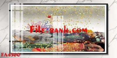 File gốc File gốc in bộ tranh decor treo tráng gương canvas FA4360 (chuẩn CMYK) cho nhà in