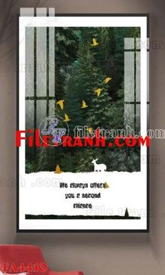 File gốc File gốc in bộ tranh decor treo tráng gương canvas FA4410 (trang trí) phòng ngủ