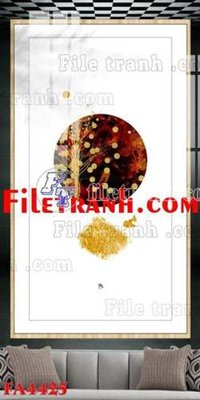 File tranh PSD File gốc in bộ tranh decor treo tráng gương canvas FA4425 chất lượng cao