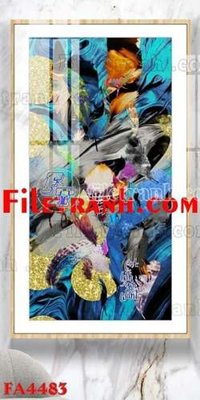 File gốc File gốc in bộ tranh decor treo tráng gương canvas FA4483 (phong cách) tối giản