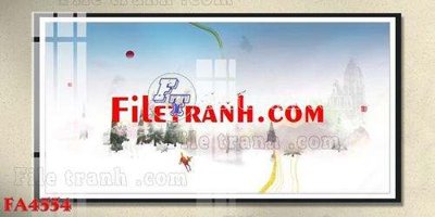 File tranh gốc File gốc in bộ tranh decor treo tráng gương canvas FA4554 (bản quyền) Filetranh.com
