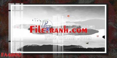File tranh trang trí File gốc in bộ tranh decor treo tráng gương canvas FA4600 (file gốc)