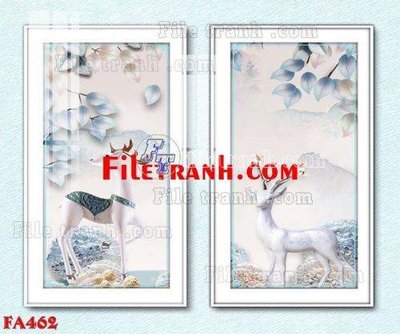 Tải file File gốc in bộ tranh decor treo tráng gương canvas FA462 (gốc) in trên mọi chất liệu