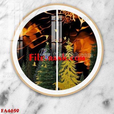 File gốc File gốc in bộ tranh decor treo tráng gương canvas FA4659 (in ấn) không giới hạn