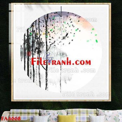 File tranh quảng cáo File gốc in bộ tranh decor treo tráng gương canvas FA4668 (file gốc) chuyên nghiệp