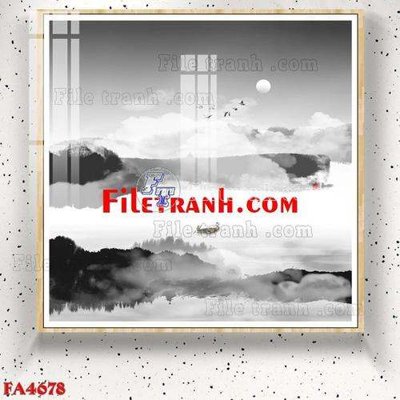 File tranh File gốc in bộ tranh decor treo tráng gương canvas FA4678 (bản gốc) trang trí văn phòng