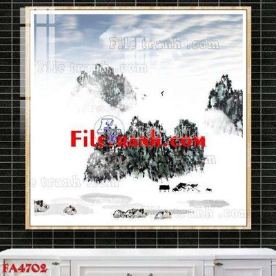 File in mica File gốc in bộ tranh decor treo tráng gương canvas FA4702 (bản gốc) sắc sảo