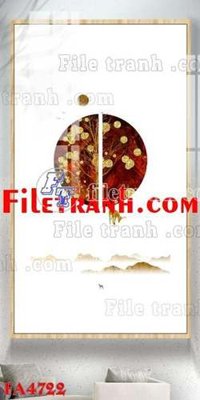 File gốc File gốc in bộ tranh decor treo tráng gương canvas FA4722 (trang trí) cho phòng khách