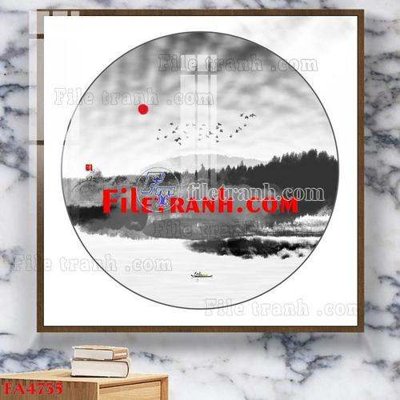 Cung cấp file tranh gốc File gốc in bộ tranh decor treo tráng gương canvas FA4735 độc quyền