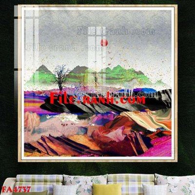 File gốc in ấn File gốc in bộ tranh decor treo tráng gương canvas FA4737 chất lượng vượt trội