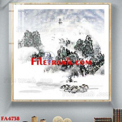 File tranh File gốc in bộ tranh decor treo tráng gương canvas FA4738 (gốc) chủ đề con người