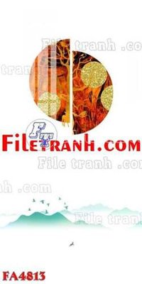 File tranh File gốc in bộ tranh decor treo tráng gương canvas FA4813 (gốc) chủ đề trừu tượng