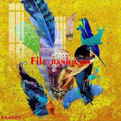 File PSD File gốc in bộ tranh decor treo tráng gương canvas FA4903 (gốc) cho in quảng cáo