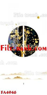 File PSD File gốc in bộ tranh decor treo tráng gương canvas FA4946 (bản gốc) cho nhà in