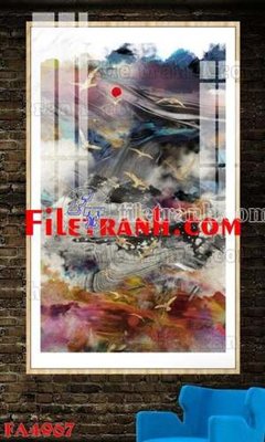 File gốc File gốc in bộ tranh decor treo tráng gương canvas FA4967 (chủ đề hiện đại) trang trí