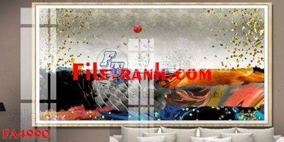 File in trần File gốc in bộ tranh decor treo tráng gương canvas FA4990 (bản gốc) phong cảnh