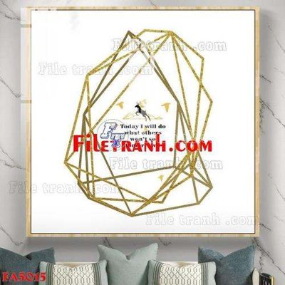 File tranh gốc File gốc in bộ tranh decor treo tráng gương canvas FA5015 (bản quyền) độc đáo