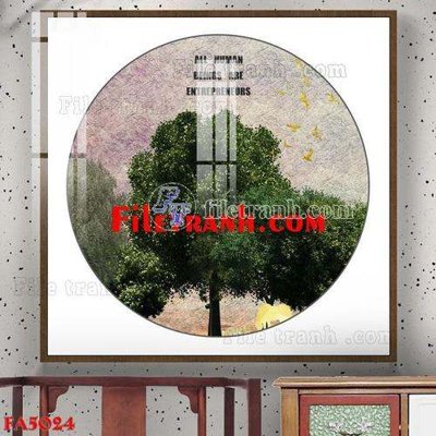 File in mica File gốc in bộ tranh decor treo tráng gương canvas FA5024 (bản gốc) sắc sảo