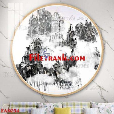 Tải file File gốc in bộ tranh decor treo tráng gương canvas FA5034 (gốc) làm tranh treo tường