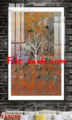 File gốc File gốc in bộ tranh decor treo tráng gương canvas FA5059 (bản quyền) cho in ấn