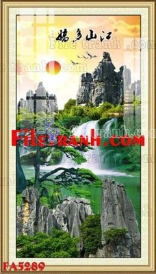 File tranh PSD File gốc in bộ tranh decor treo tráng gương canvas FA5289 chất lượng cao