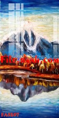 File gốc File gốc in bộ tranh decor treo tráng gương canvas FA5297 (chuẩn màu) cho in offset